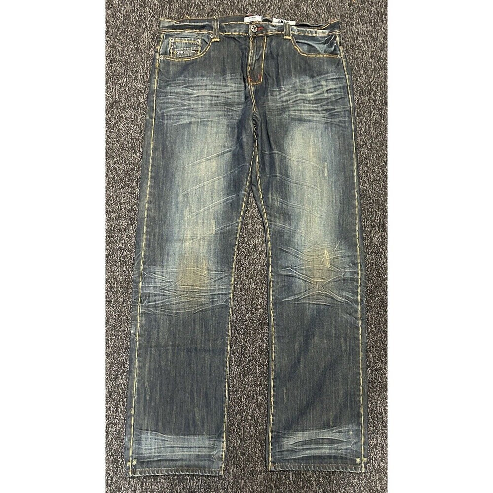 Y2K CSTAR Baggy Wide Leg Jnco Southpole Jeans Skater Hip Hop Grunge Mens 42 x 36